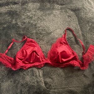 H&M Vibrant Red Lace Bra